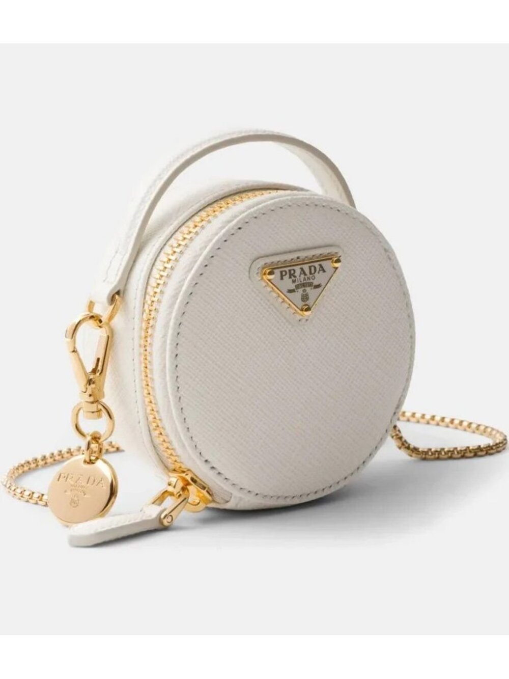 Prada white Mini Pouch with Removable Chain OS - Picture 4 of 5